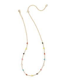 Haven Heart Gold Strand Necklace in Multi Mix