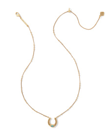 Noble Horseshoe Pendant Necklace