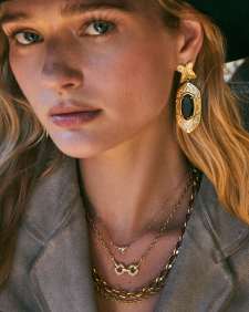 Beau Pave Short Pendant Necklace