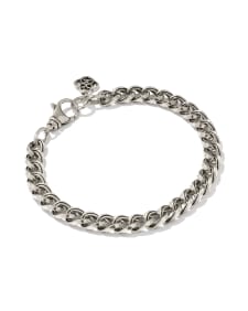 Vincent Chain Bracelet in Vintage Silver