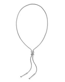 Keziah Etch Vintage Silver Bolo Necklace