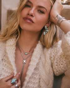 Abbie Vintage Silver Etch Frame Cocktail Ring