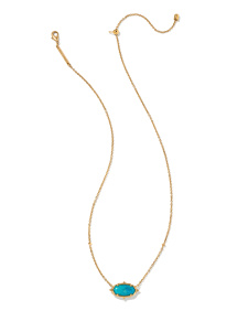 Baroque Elisa Pendant Necklace in Vintage Gold