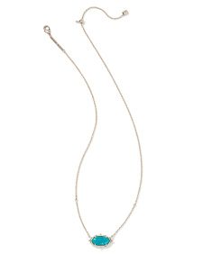 Baroque Elisa Pendant Necklace in Vintage Silver