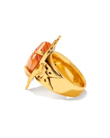 Cass Cocktail Ring in Vintage Gold