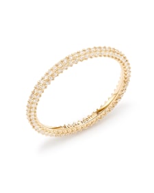 Remi 14k Yellow Gold Band Ring In White Diamonds