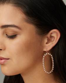 Danielle Open Frame Crystal Earrings