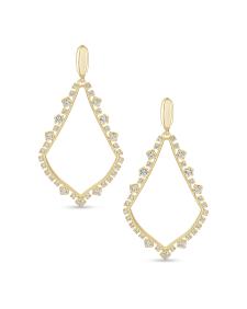 Sophee Crystal Clip-On Drop Earrings