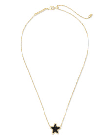 Jae Star Gold Necklace in Navy Cat's Eye