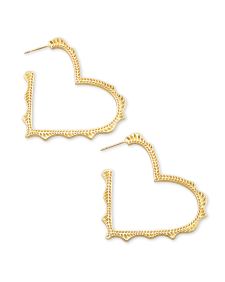 Sophee Heart Hoop Earrings