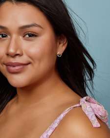 Scarlet Huggie Earrings