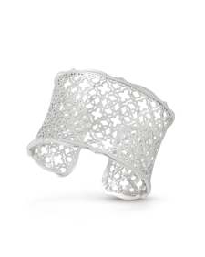Candice Silver Cuff Bracelet in Silver