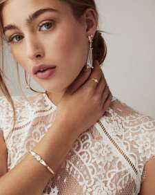 Everdeen Statement Earrings in Lustre Glass