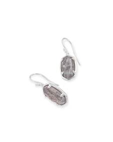 Lee Sterling Silver Drop Earrings in Gray Labradorite