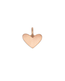 Ari Heart Charm in 18k Rose Gold Vermeil
