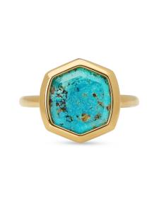 Davis 18k Gold Vermeil Cocktail Ring in Turquoise