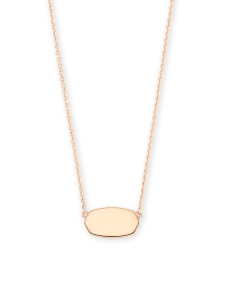 Elisa Pendant Necklace in 18k Rose Gold Vermeil