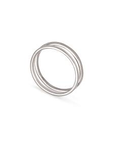 Bennett Double Ring in Sterling Silver