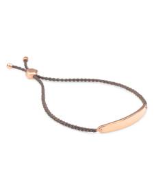 Mattie Bar Cord Bracelet in 18k Rose Gold Vermeil