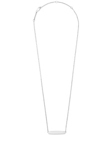 Mattie Bar Pendant Necklace in Sterling Silver