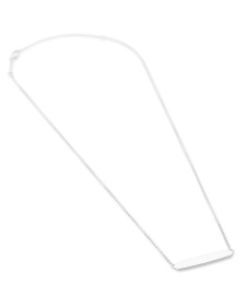 Mattie Bar Pendant Necklace in Sterling Silver