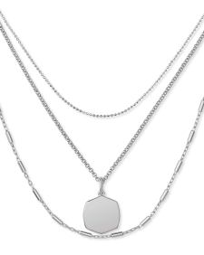 Davis Triple Strand Necklace in Sterling Silver