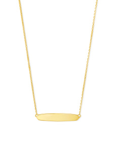 Optimist Mattie Bar Pendant Necklace in 18k Gold Vermeil
