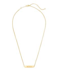 Optimist Mattie Bar Pendant Necklace in 18k Gold Vermeil