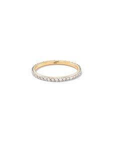 0.5 ct Marilyn 14k Yellow Gold Full Eternity Band Ring in White Diamond