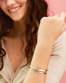 Zorte Bangle Bracelet in Silver