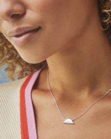 Folds of Honor Pendant Necklace in Silver