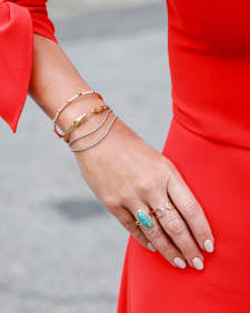 3.35 ct Lab Grown White Diamond Tennis Bracelet in 14k Yellow Gold