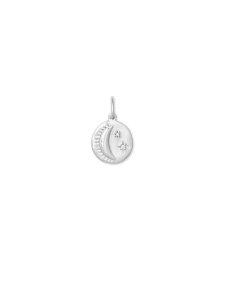 Celestial Coin Charm in Sterling Silver