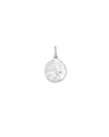Celestial Coin Charm in Sterling Silver