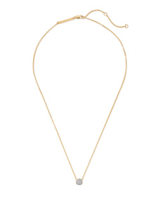 Davie Pave Pendant Necklace in White Diamond