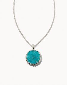 Jane Sterling Silver Pendant Necklace in Turquoise