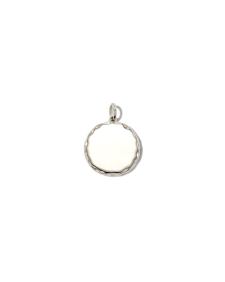 Medium Medallion Charm Sterling Silver