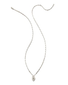 Angie Heart Bright Cut Pendant Necklace in Sterling Silver