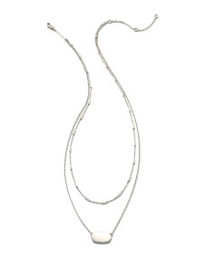 Elisa Multi Strand Necklace in Sterling Silver