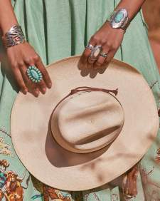 Keziah Vintage Silver Cocktail Ring in Natural Mother-of-Pearl