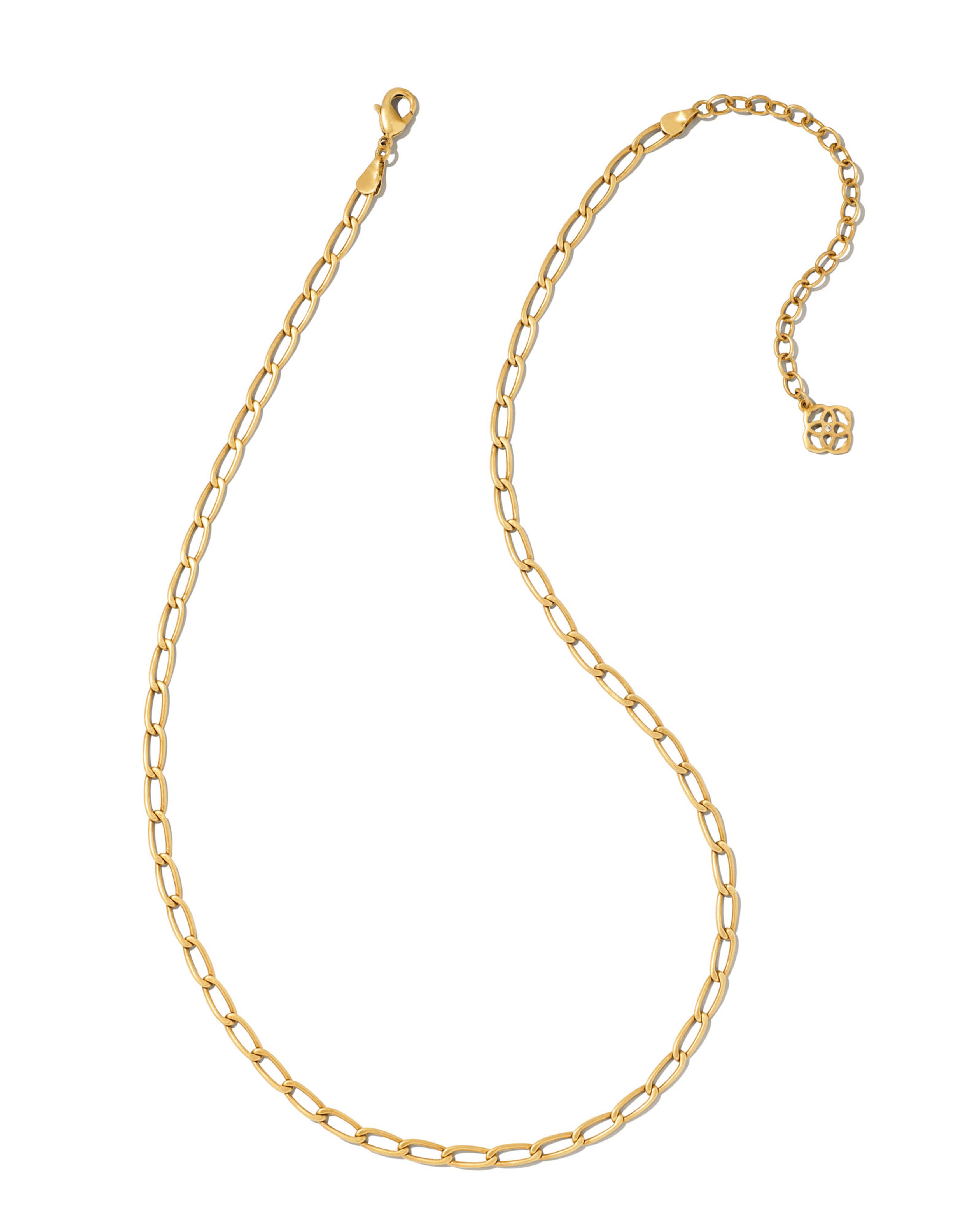 Merrick Chain Necklace in Vintage Gold