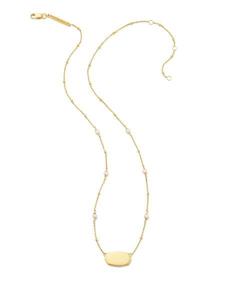 Elisa Pearl 18k Gold Vermeil Pendant Necklace in Freshwater Cultured Pearl