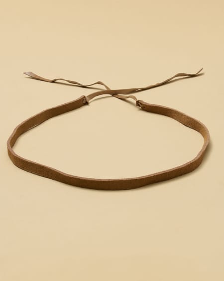 Suede Tie Hat Band