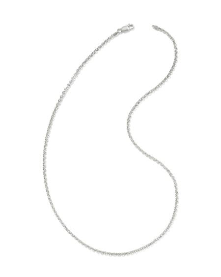 Axel 20" Chain Necklace in Oxidized Sterling Silver