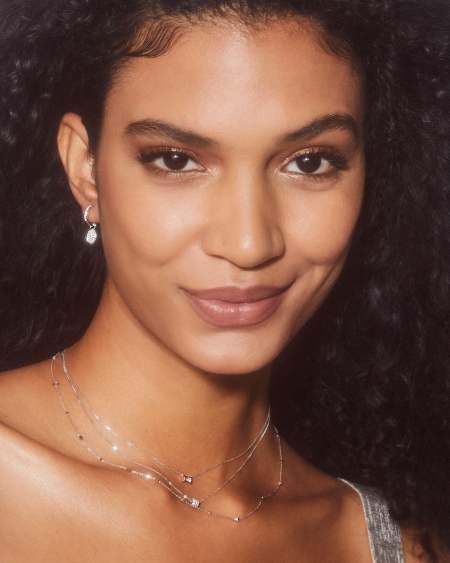 0.15 ct Stella 14k White Gold Pendant Necklace in White Diamond