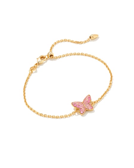 Lillia Butterfly Delicate Bracelet in Crystal