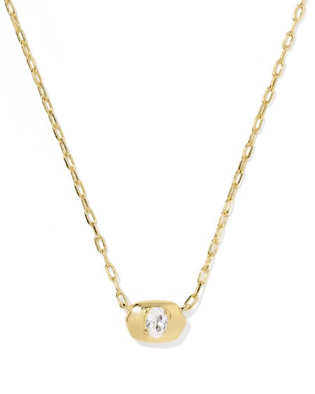 Bria Gold Short Pendant Necklace