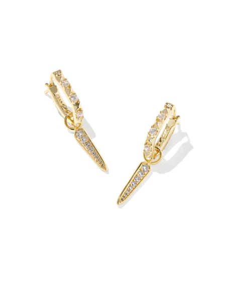 Fate Gold Charm Huggie Earrings
