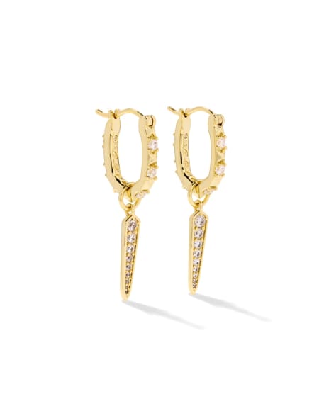 Fate Gold Charm Huggie Earrings