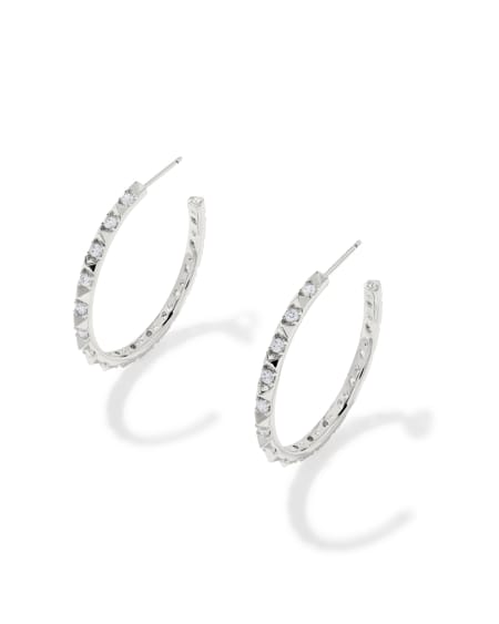 Fate Silver Hoop Earrings